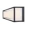 Z-Lite Baden 2 Light Vanity, Matte Black & Frosted White 1933-24MB-LED - alternate 5
